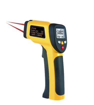 HT-819 IR thermometer with dual laser