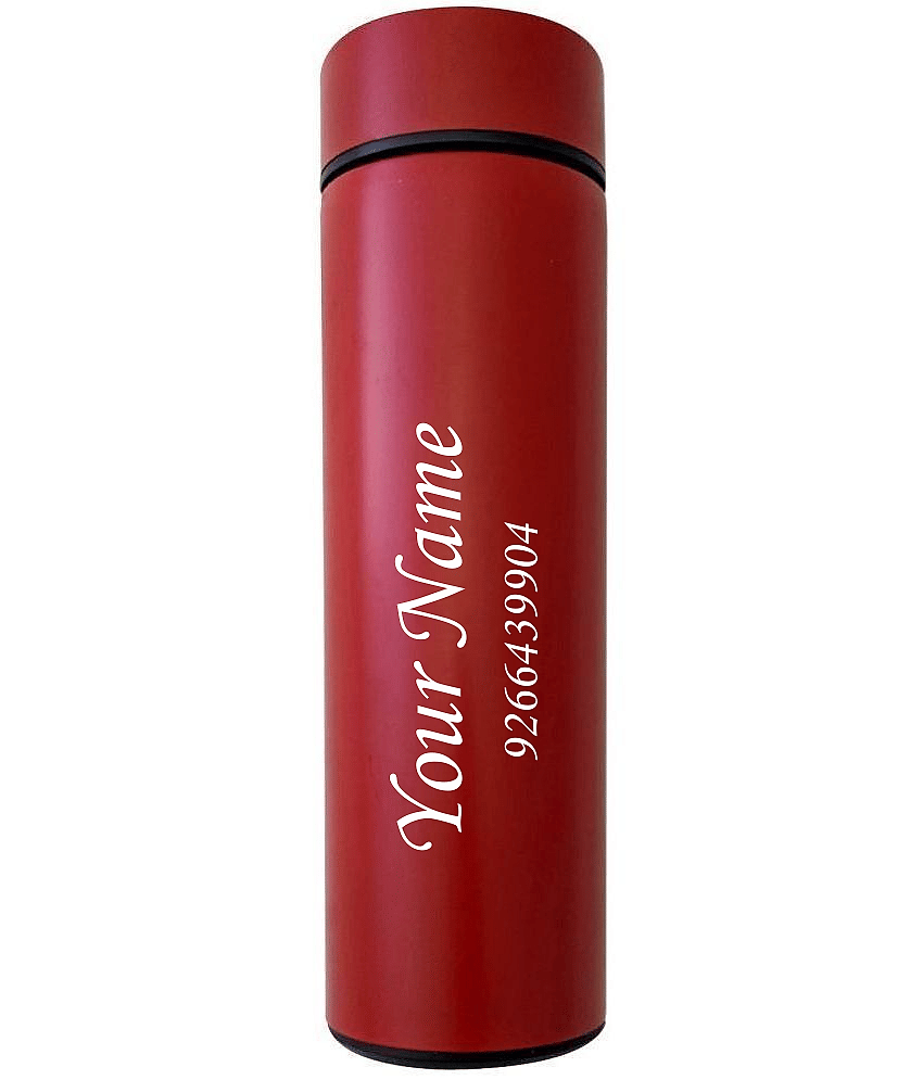 kk crosi Temperature Bottle Red Steel Water Bottle 500 mL ( Set of 1 )