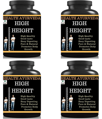 Health Ayurveda High Height | Height Badhane Ki Dawa Capsule 120 No.S Pack of 4