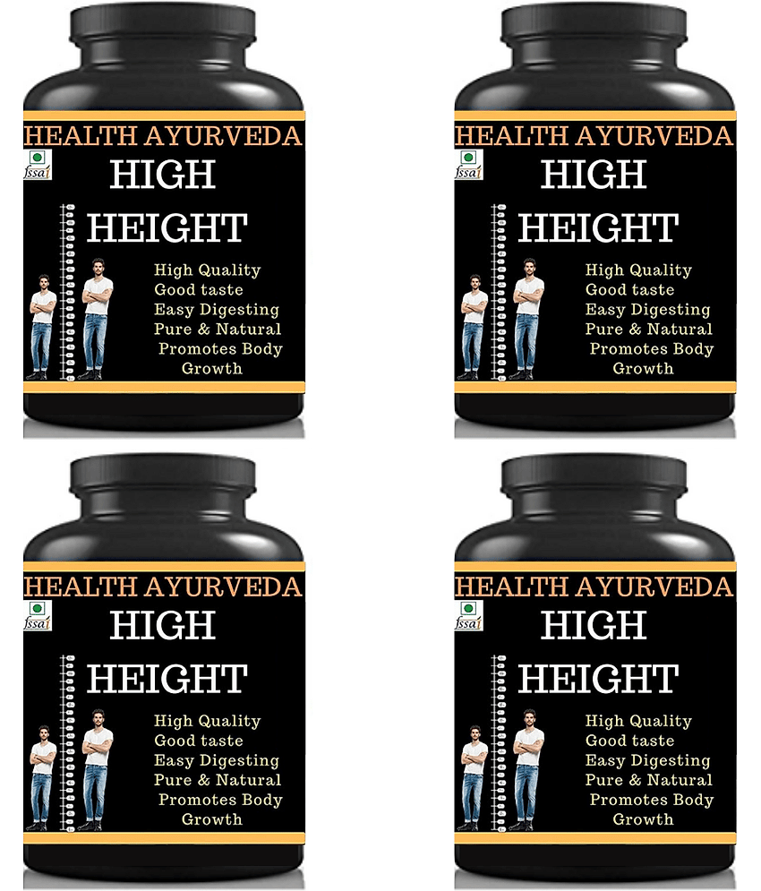 Health Ayurveda High Height | Height Badhane Ki Dawa Capsule 120 No.S Pack of 4