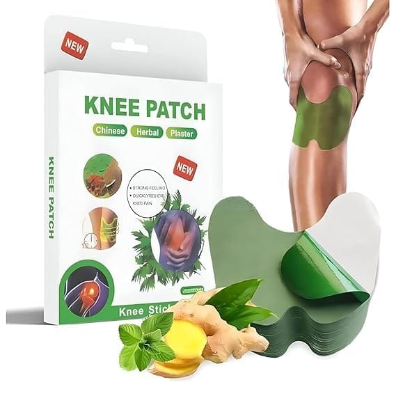 Knee Pain Relief Patches for Instant Relief | Natural Herbal Patches Sticker (Pack of 10) | Relief of Joint Pains Patch for Muscle Stiffness, Knee, Back, Neck, Shoulder Pain (10)