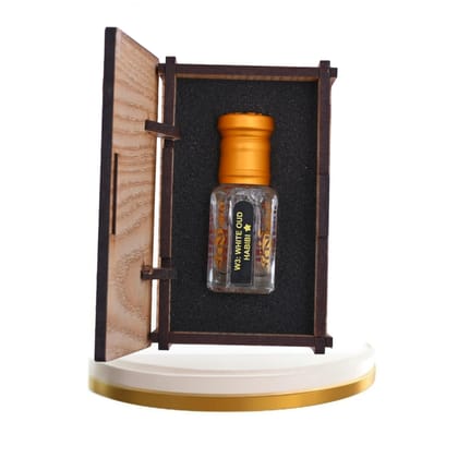 alnaqi fragrances White Oud Habibi Attar Perfume Oil | Arabian Attar Unisex | Alcohol Free Roll On | Long Lasting Concentrated Perfume Oil | Soft White Oud Floral Musk Notes