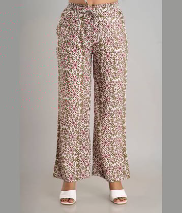 MAUKA - Beige Rayon Women's Palazzo ( Pack of 1 )