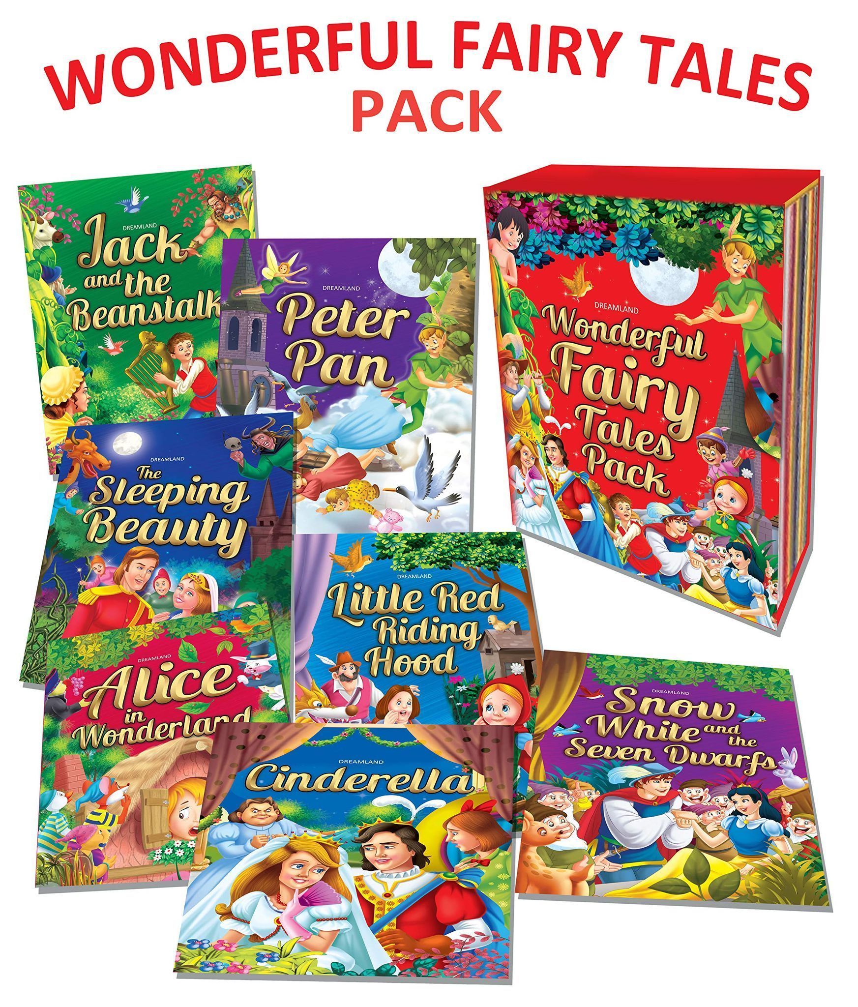 Wonderful Fairy Tales Books Pack - 10 Books Set |Story Books for Kids Age 3+ [Paperback] Dreamland Publications
