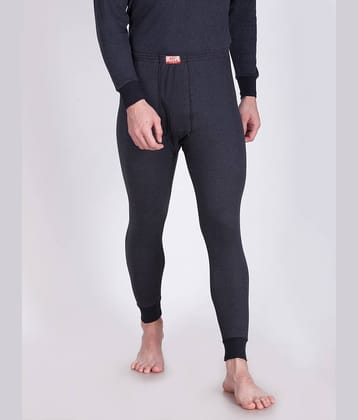 Dollar Ultra Pack of 1 Cotton Blend Thermal Bottoms For Men's ( Black )
