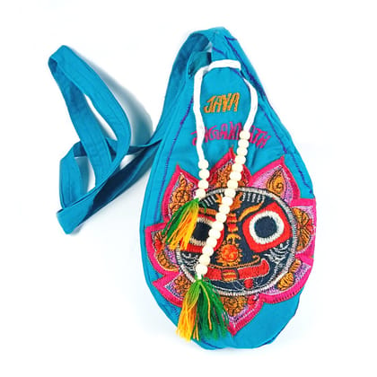 MAYAPURI Traditional Jay Jagannath Embroidery Japa Bag/Chanting Bag/Beads Bag MAYAPURI Traditional Jay Jagannath Embroidery Japa Bag/Chanting Bag/Beads Bag