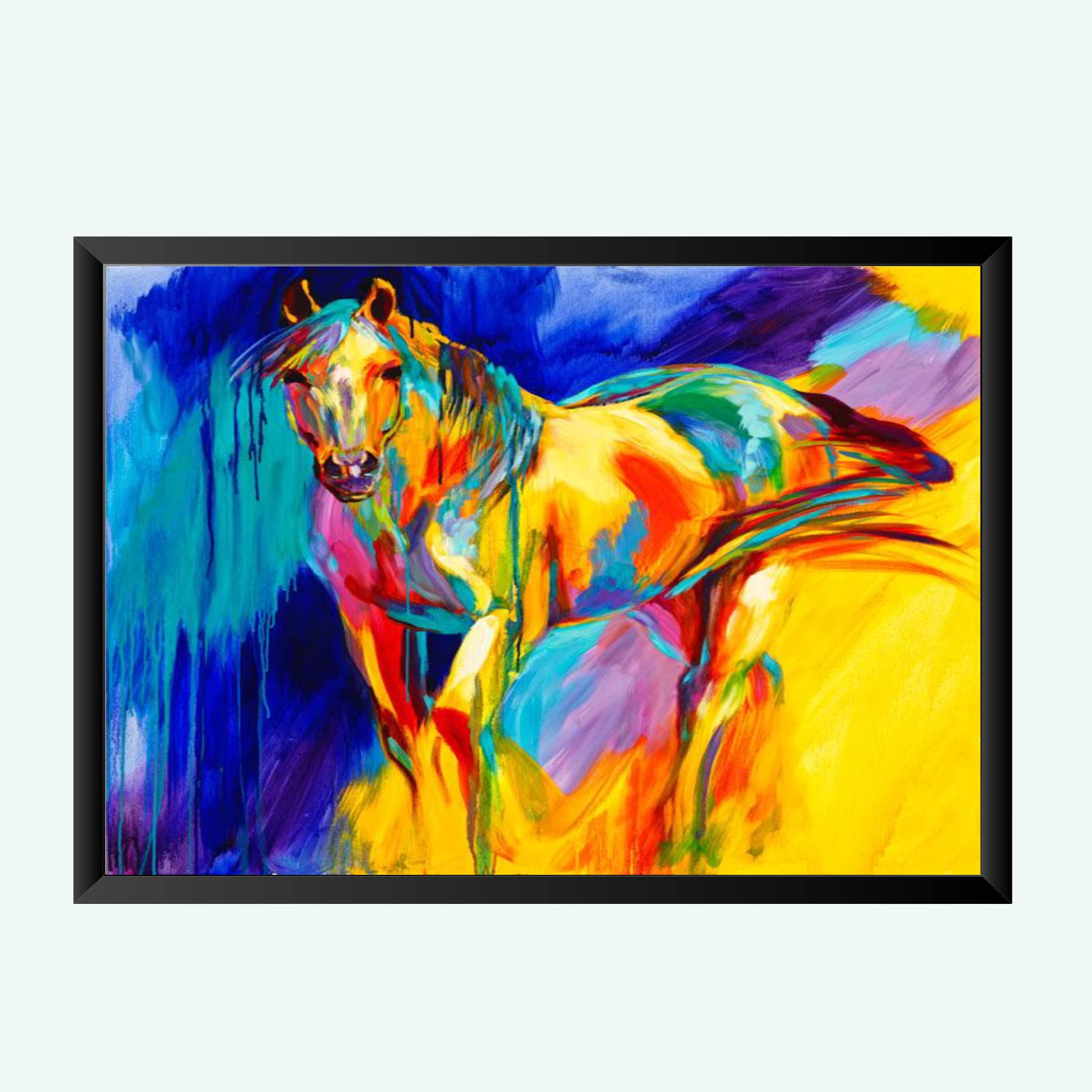 NOKKES Digital art painting with Photo Frame Home Bedroom Living room office Photo Frame Size 8X12 In_17