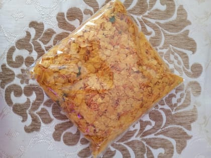 Mom's Magic Papad Chivda Traditional Crispy Snack Mix 250g | Spicy Crushed Papad Namkeen for Munching