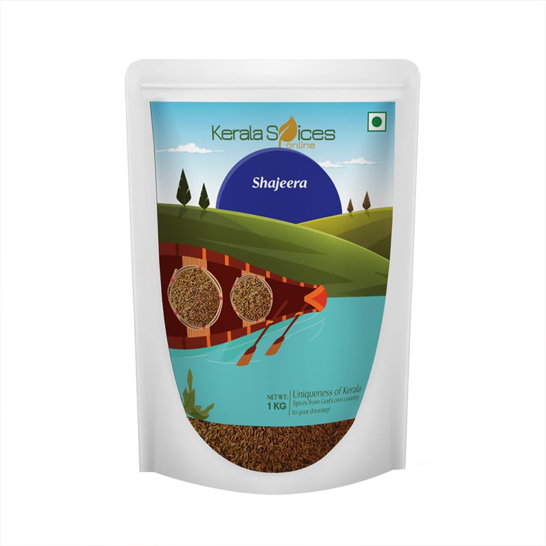 Kerala Spices 100% Natural Shahi Jeera Whole (1kg) | Best Quality, Aromatic & Flavorful | No Preservatives