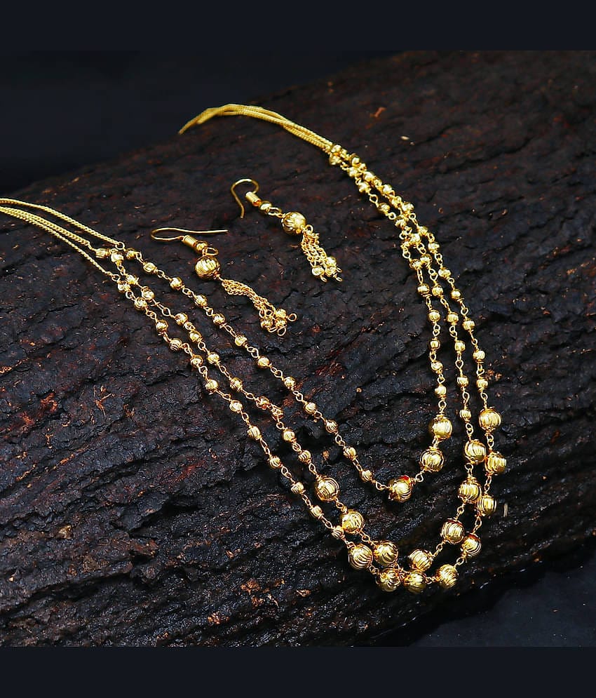 Sukkhi - Gold Alloy Necklace Set ( Pack of 1 )