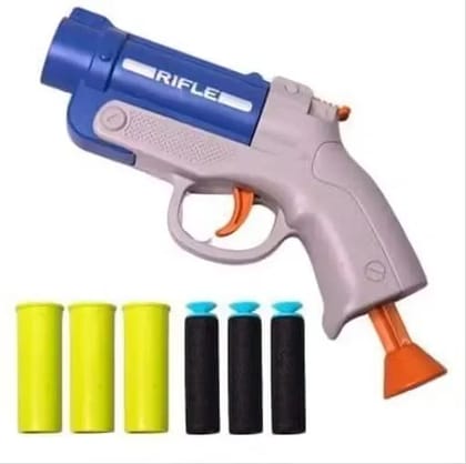 Braintatsic Kids Rifle Bullet Gun Toy with 3 Soft Darts Safe Shooting Play Set for Boys Girls Indoor Outdoor Fun