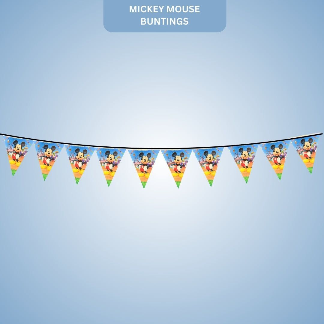 Mickey Mouse Buntings - Over 9 FT