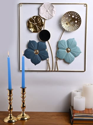 Golden Blossom - Rectangular Wall Plaque