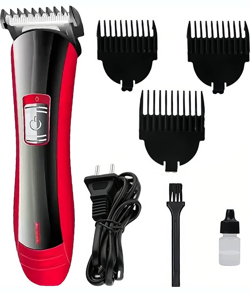 CRS 7055 Red Cordless Beard Trimmer With 40 minutes Runtime