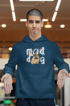 Hoodie (Men) - Pizza Pug (4 Colours)