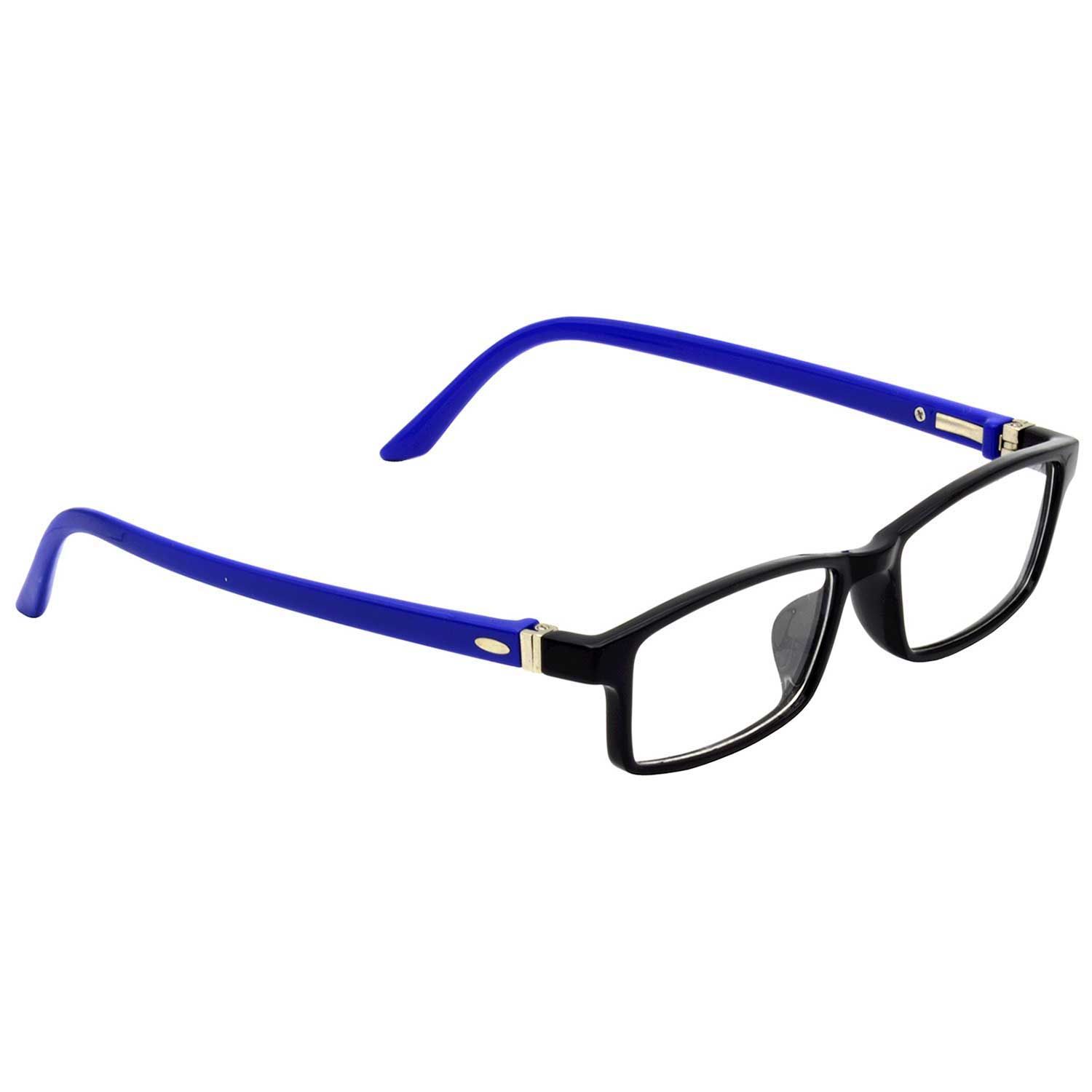 Hrinkar Plastic Full Rim Rectangle stylish eyeglasses Kids Boy & Girl - HFRM-BK-BU-18