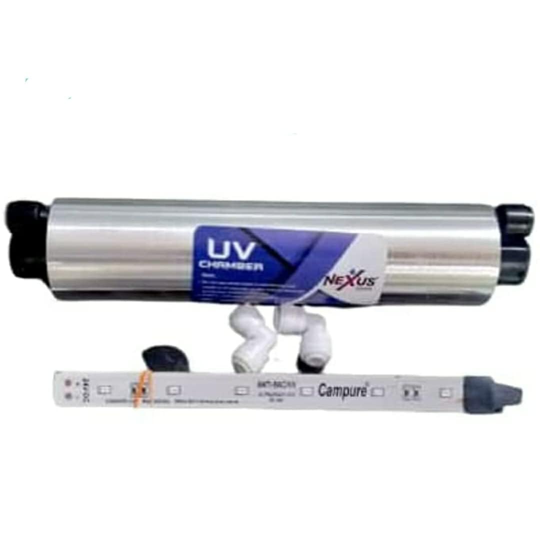 Sahej Multitrade Services UVSet for Water Purifiers, UVChamber Barrel, UV LED Light (Strip), 2 Pieces State Connectors for All Types of RO Water Purifiers