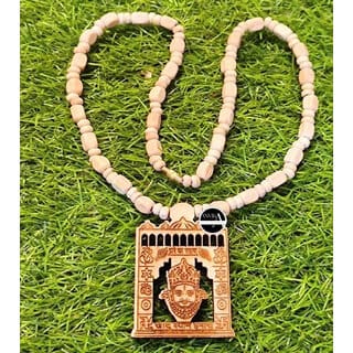 Shyam Baba Tulsi Mala Beads Wood Necklace Shyam Baba Tulsi Mala Beads Wood Necklace
