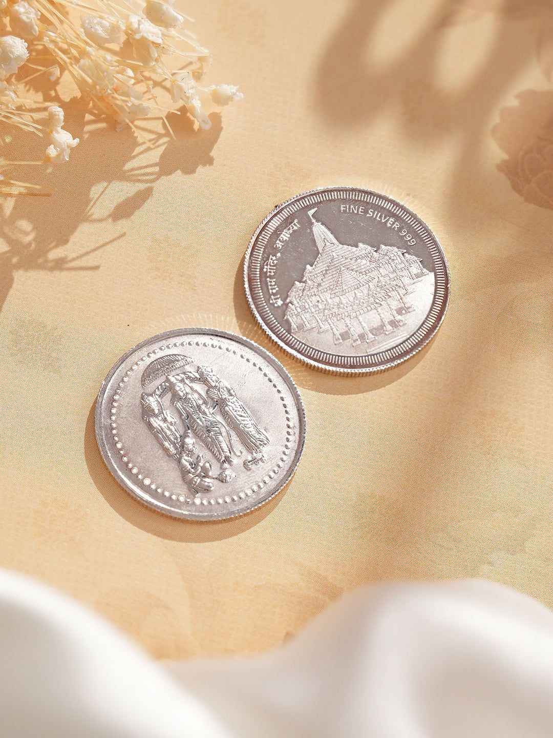 Shri Ram Darbar &  Ayodhya Shri Ram Mandir Coin each 10 Grams 999 Silver