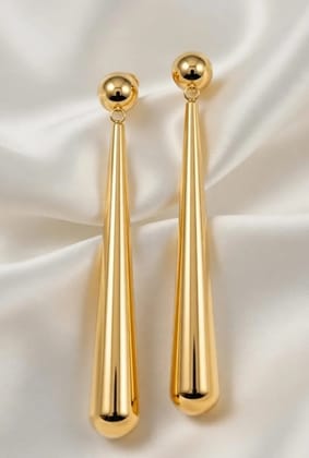 Vardaan Crystalx Women's Anti-TarnishElegant 18k Gold Plated Drop Earrings with sleek teardrop pendants. Hypoallergenic Stainless Steel. Sweat proof. Water proof. Everyday wear. Vardaan Crystalx Women's Anti-TarnishElegant 18k Gold Plated Drop Earrings with sleek teardrop pendants. Hypoallergenic Stainless Steel. Sweat proof. Water proof. Everyday wear.
