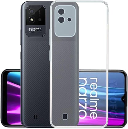 PLUGTECH TPU Ultra Hybrid Clear Camera Protection Back Cover Case for Realme Narzo 50i