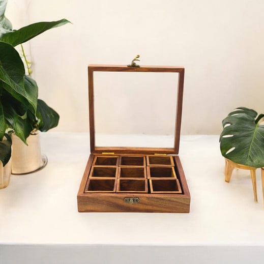 Handcrafted Wooden Spice Box