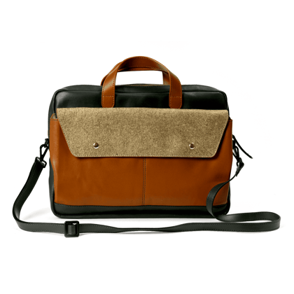 Willow Vegan Leather Laptop Sleeve - Tan