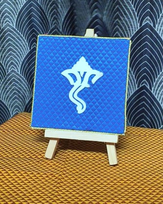 Hand made ganpati symbol fridge magnets with stand