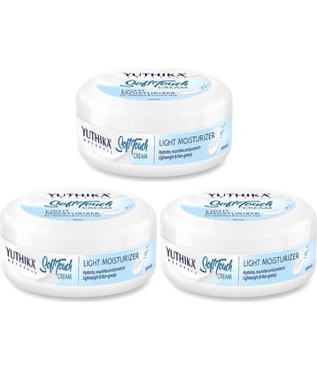 Yuthika SoftTouch Moisturizer for Face Body Hand, Dry Skin Moisturiser, Instant Hydration, Winter Cream 50ml Pack of 3