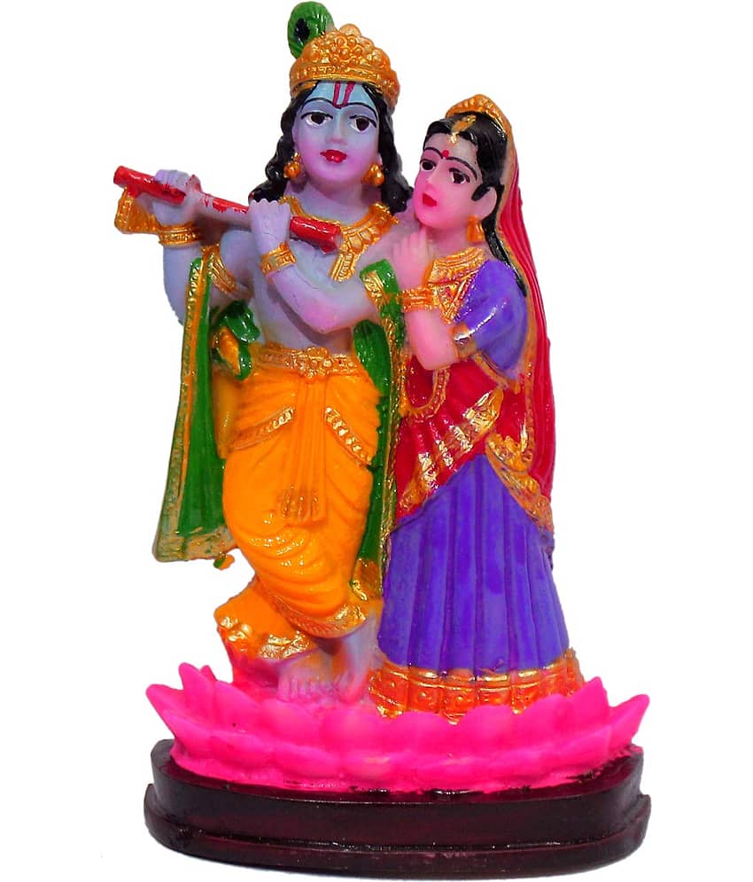 WINSOME COLLECTION Marble Radha Krishna Idol ( 3 cm )