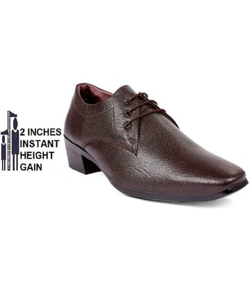 BXXY Brown Men's Derby Formal Shoes