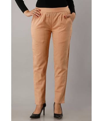 NeshamaKurti - Cream Cotton Regular Women's Casual Pants ( Pack of 1 )