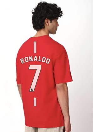 RONALDO RED OVERSIZED T-SHIRT