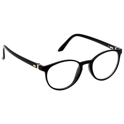 Hrinkar Plastic Full Rim Oval chasma frame Men & Women - HFRM-BK-14