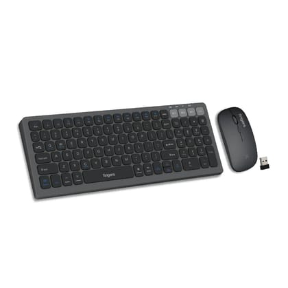 FINGERS ComboRegal-D4 Wireless Deskset (Slim Design, X-Scissor Keys Laptop-Style Typing, Dual Mode - USB + Bluetooth, Rechargeable Type-C