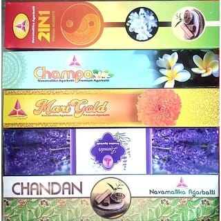 Navamallika Agarbatti Super Value Monthly Pack Multifragnance (20, Set Of 12) Navamallika Agarbatti Super Value Monthly Pack Multifragnance (20, Set Of 12)