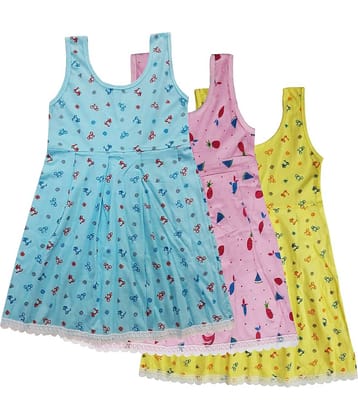 LITTLE PANDA Pack of 3 Girls Cotton ( Multi )