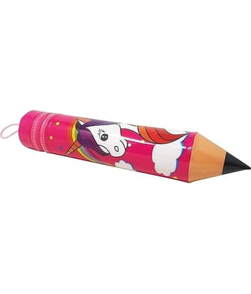 Eclet 1PC Unicorn Cartoon Printed Pencil Shape Pencil Pouch For Kids Pen Pencil Zipper Pouch Stationery Case For Boys & Girls, Birthday Party Gifts, Art Plastic Pencil Box  (Set of 1, Multicolor)