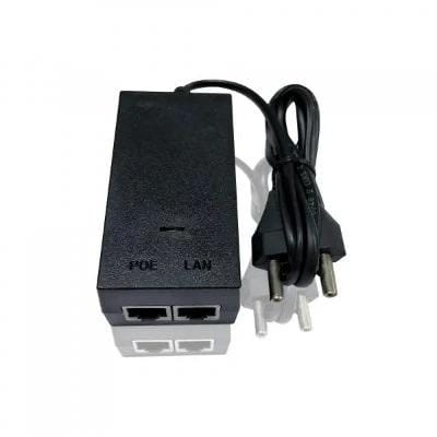 POE LAN Injector 24V DC To 1A  Power Over Ethernet Adapter With Cable