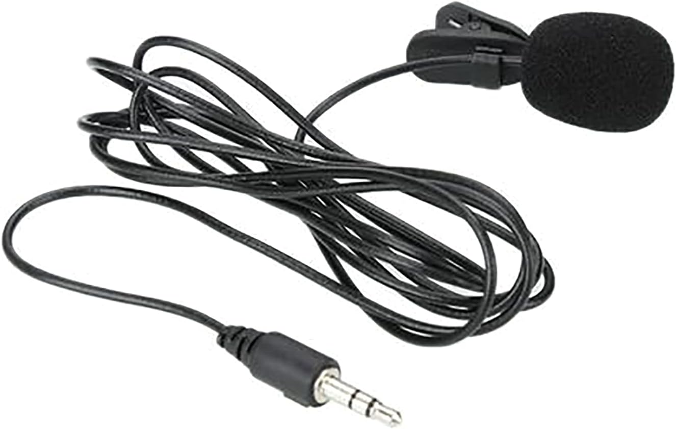 Wired Clip-On Lavalier Microphone with 3.5mm Jack | Collar Mic for Mobile, Laptop, Video Recording, Vlogging & Online Classes