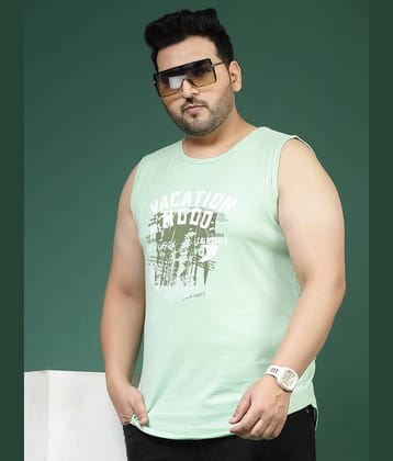 Rigo Pack of 1 Cotton Gym Vest For Men ( Mint Green )