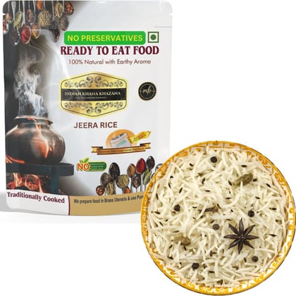 INDIAN KHANA KHAZANA Ready to eat Jeera Rice 202gm| Indian Tasty Flavour Ready to Eat Food Jeera Rice | No Added Preservative and Colours (Rice) INDIAN KHANA KHAZANA Ready to eat Jeera Rice 202gm| Indian Tasty Flavour Ready to Eat Food Jeera Rice | No Added Preservative and Colours (Rice)