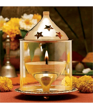 NAVYAKSH Brass Akhand Diya - Pack of 1