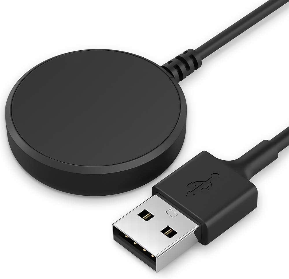 Zitel® Charger Compatible with Samsung Galaxy Watch 4 / Watch 4 Classic - Replacement USB Charging Cable 100cm - Black Watch 4 Black / 46/42/40mm