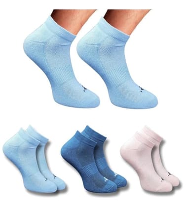 3_Pair Set Unisex Casual Cotton Printed Low Cut Socks (Multicolor)