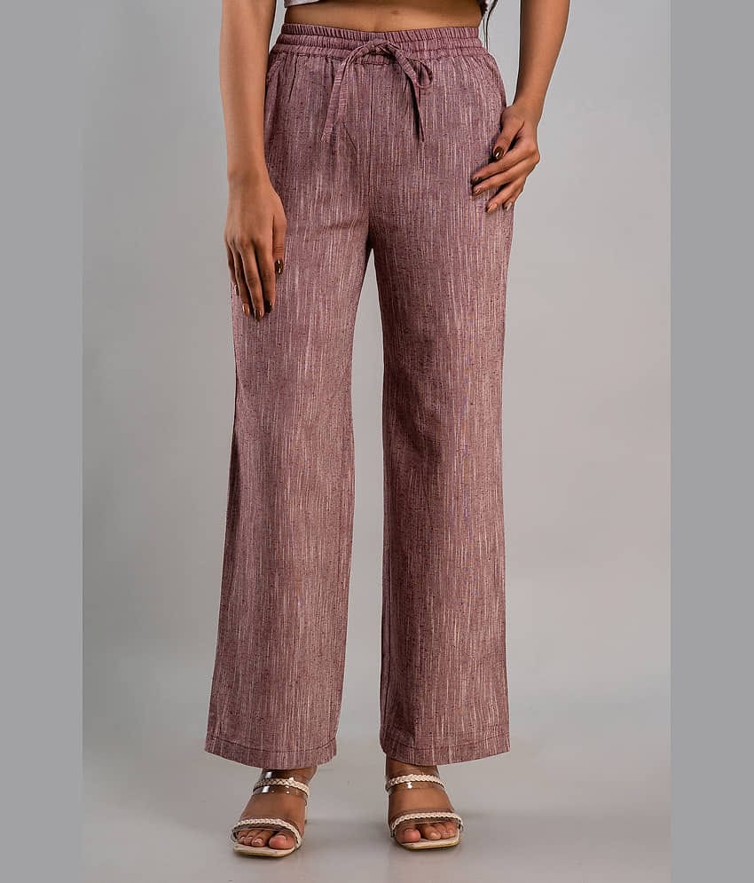 MAUKA - Purple Rayon Women's Palazzo ( Pack of 1 )