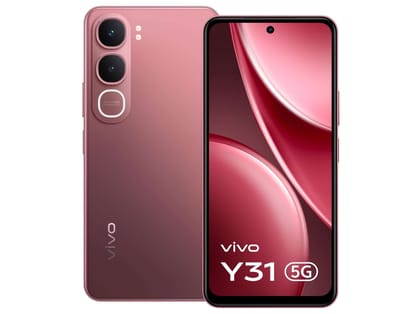 Vivo Y31 5G (6GB RAM, 128GB) Sleek Design, Fast Performance & Long-Lasting Battery - Rose Red Vivo Y31 5G (6GB RAM, 128GB) Sleek Design, Fast Performance & Long-Lasting Battery - Rose Red
