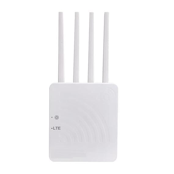4G Wireless Wi-Fi  Router With Sim Card Slot  & 4 Antennas (White)