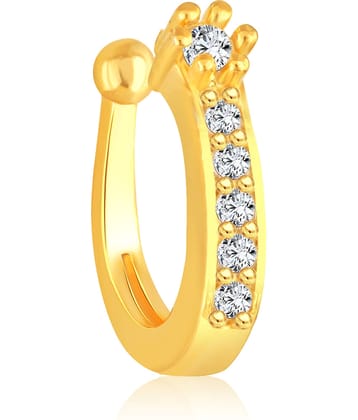 VIVASTRI Cubic Zirconia Gold-plated Plated Alloy Nathiya