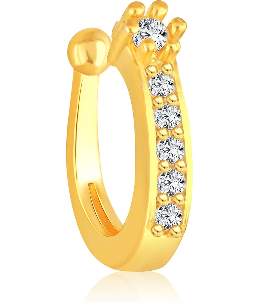 VIVASTRI Cubic Zirconia Gold-plated Plated Alloy Nathiya